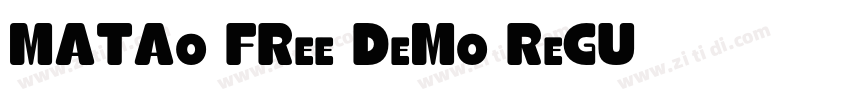 Matao Free Demo Regu字体转换